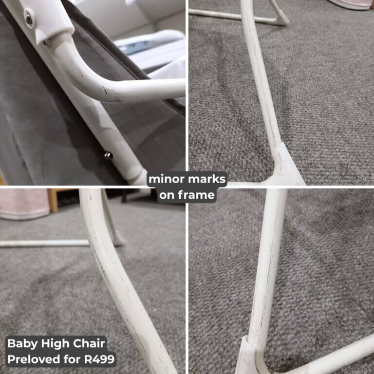 Baby High Chair - Dark Blue Doggies