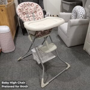 High Chair - Beige Circles