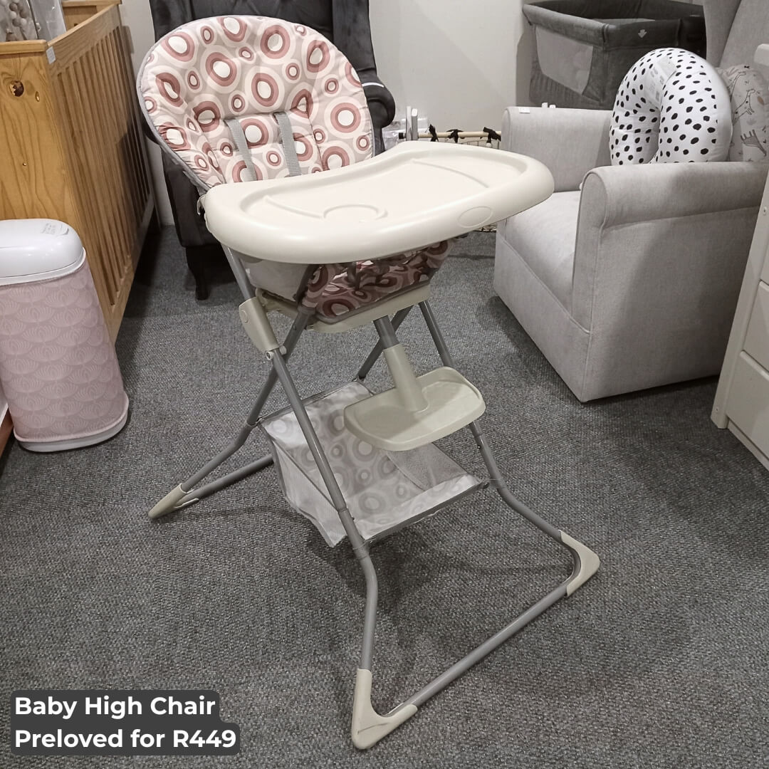 High Chair - Beige Circles