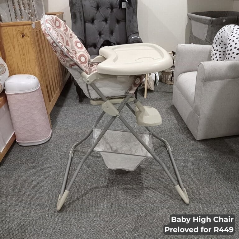 High Chair - Beige Circles
