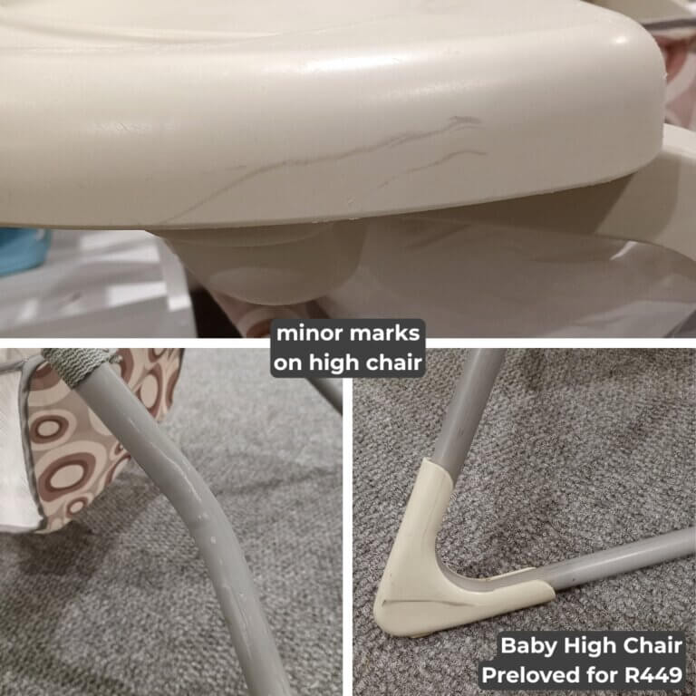 High Chair - Beige Circles