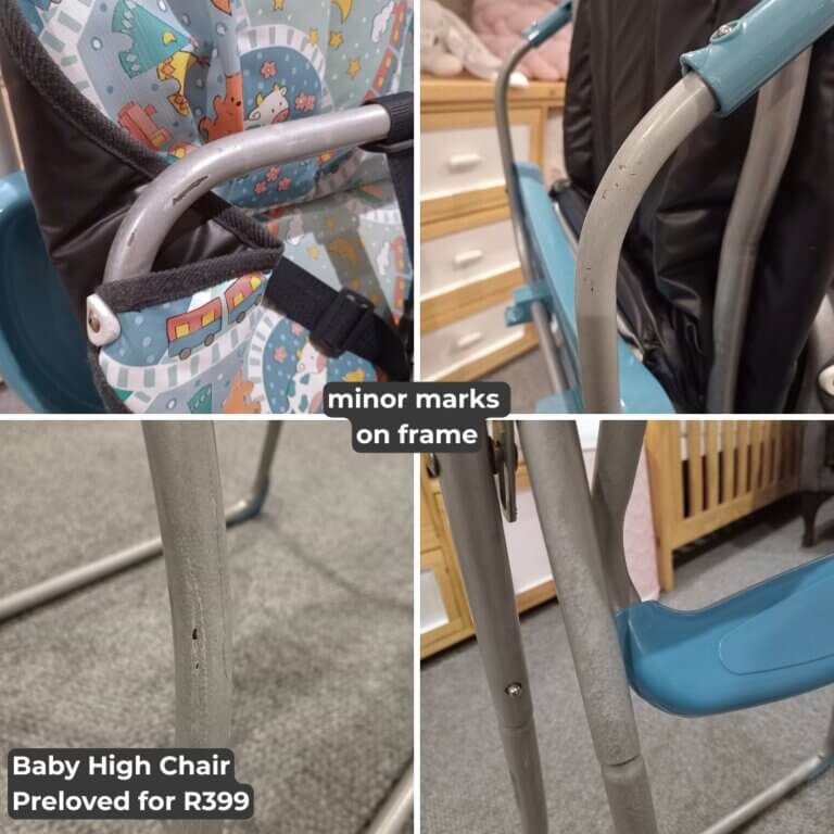 High Chair - Blue Farm Animals