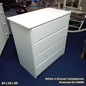 White 4-Drawer Compactum