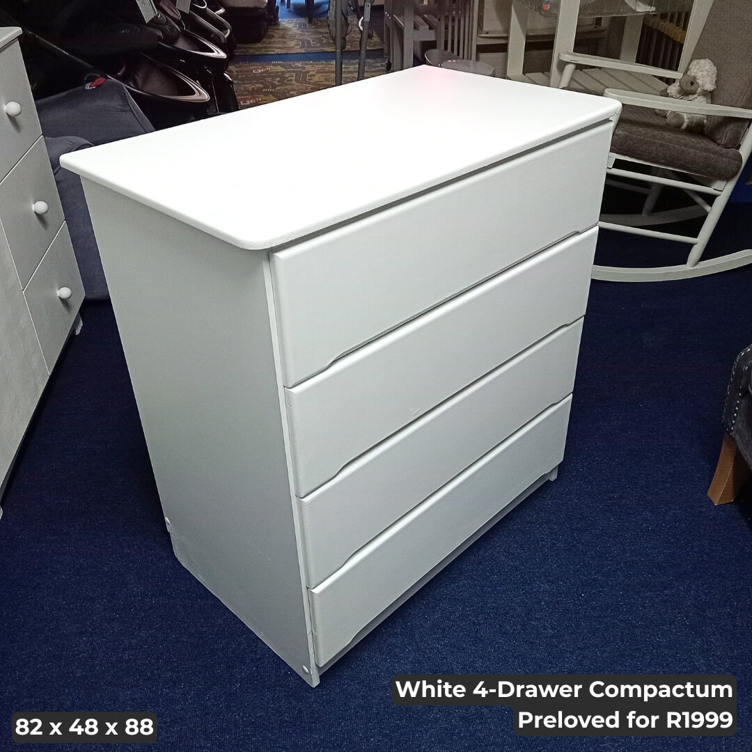 White 4-Drawer Compactum