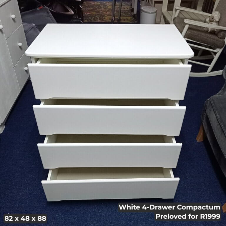 White 4-Drawer Compactum
