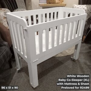 White Wooden Baby Co-Sleeper