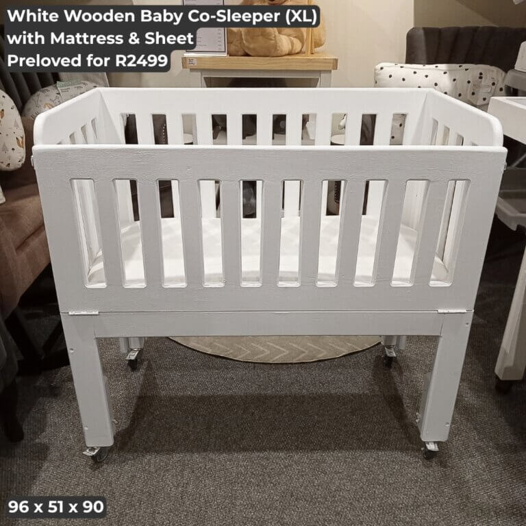 White Wooden Baby Co-Sleeper