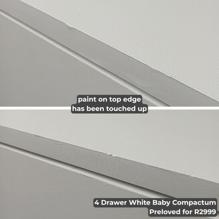 4 Drawer White Baby Compactum