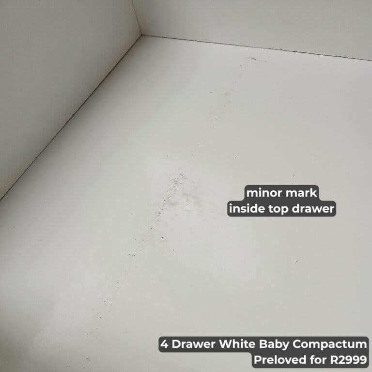 4 Drawer White Baby Compactum