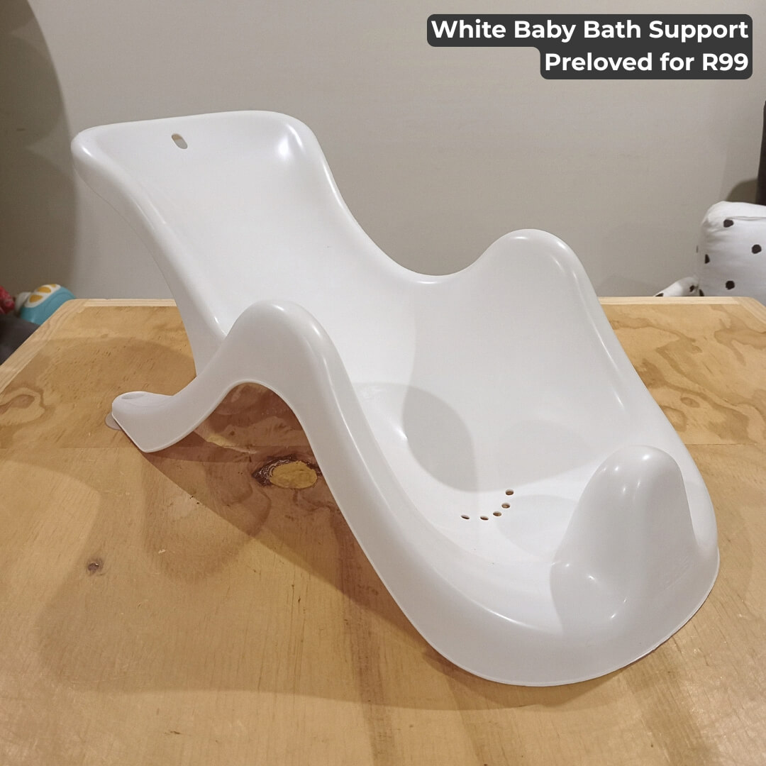 White Baby Bath Support
