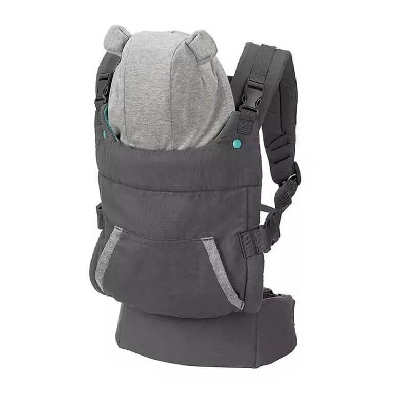 Front and Back Baby Carrier with Hip Seat