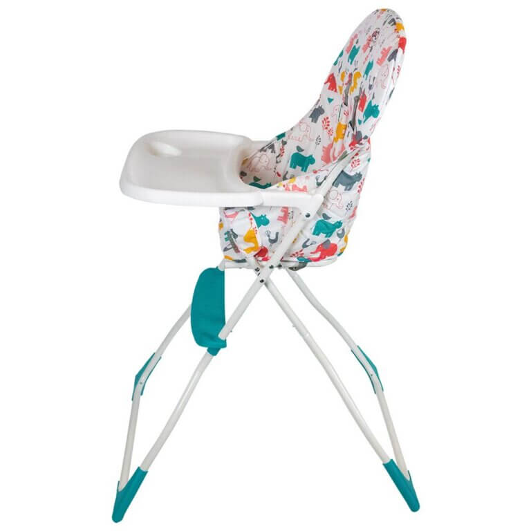 Basic High Chair with Elephant Pattern